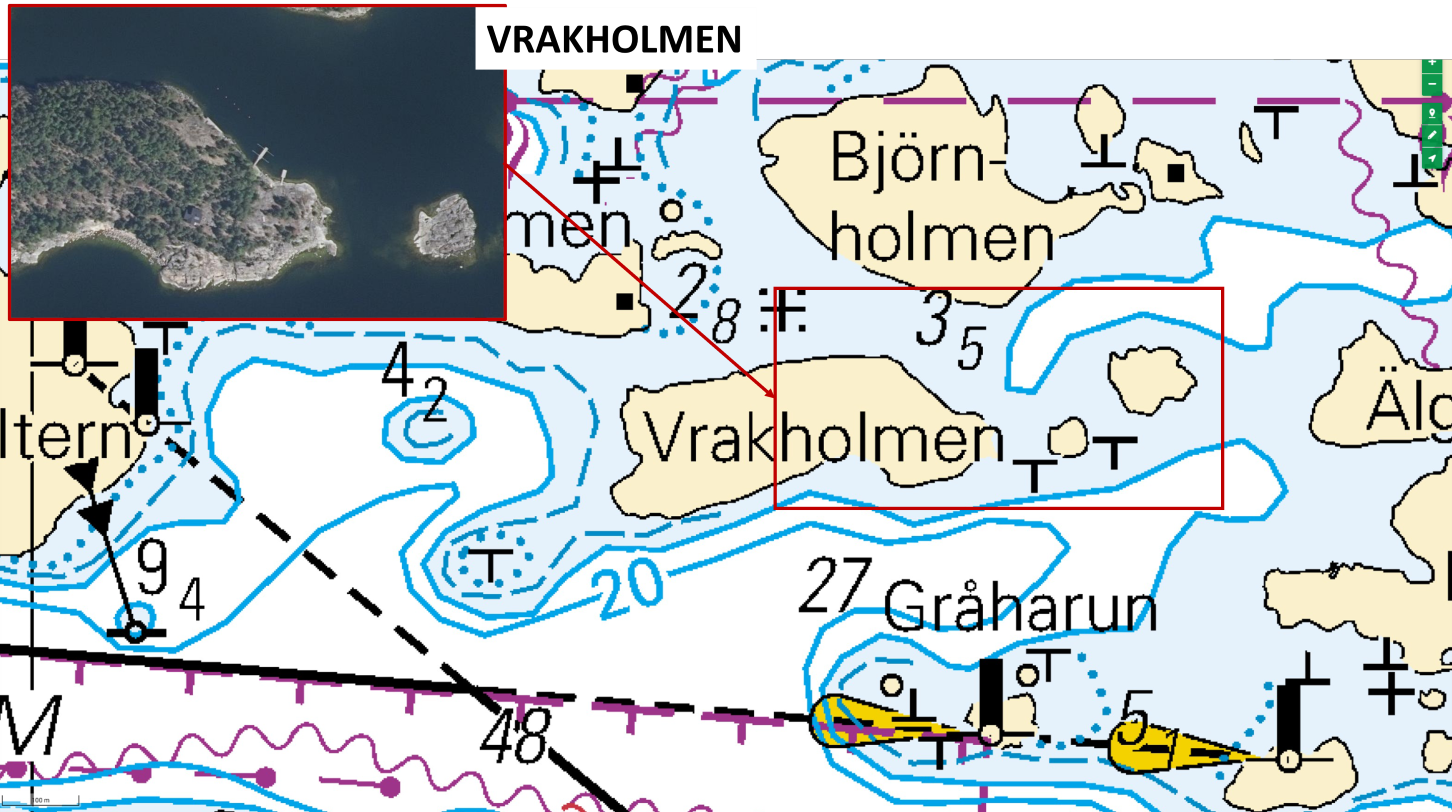 Vrakholmen Sjökort S